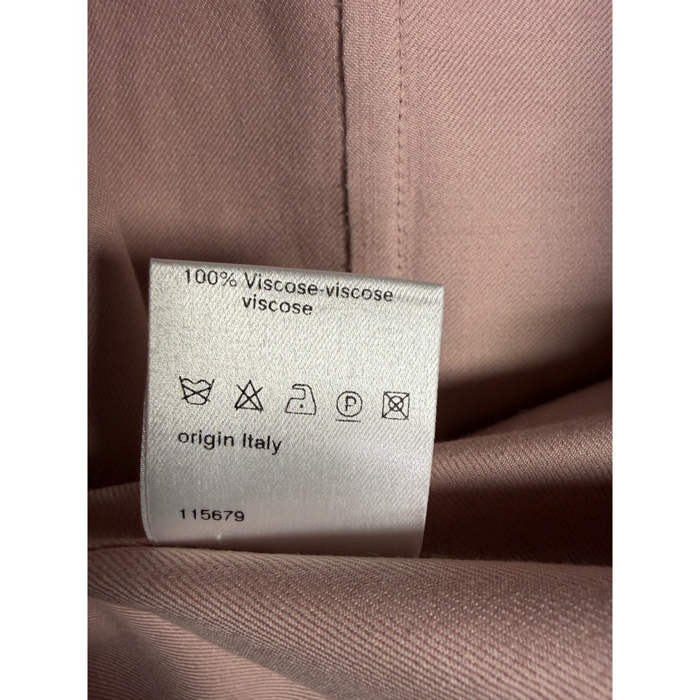 Akris Pink Silk Blend Open Front Blazer Jacket Made in Italy US 8 - Picture 6 of 9